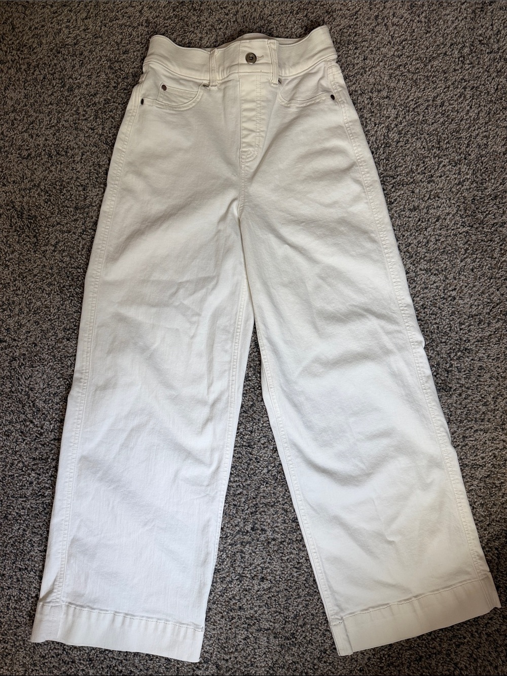 SPANX White High-Rise Trousers